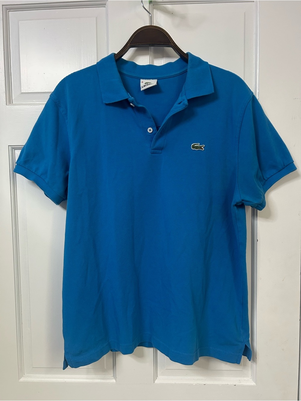 Lacoste Men's Bright Blue Short Sleeve Polo